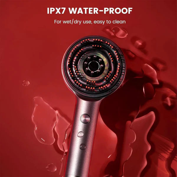 Zayna Mall™ Scalp Massager Brush (Red) – فرشاة تدليك فروة الرأس (حمراء)